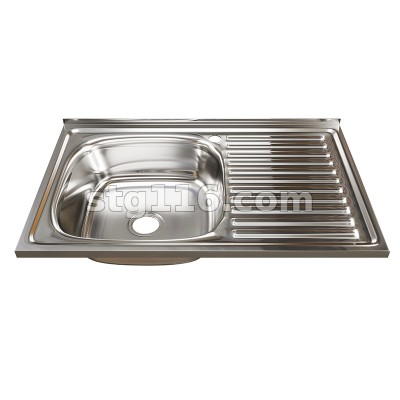 Мойка нерж. MIXLINE 500/800 16см 0,6 с сифоном